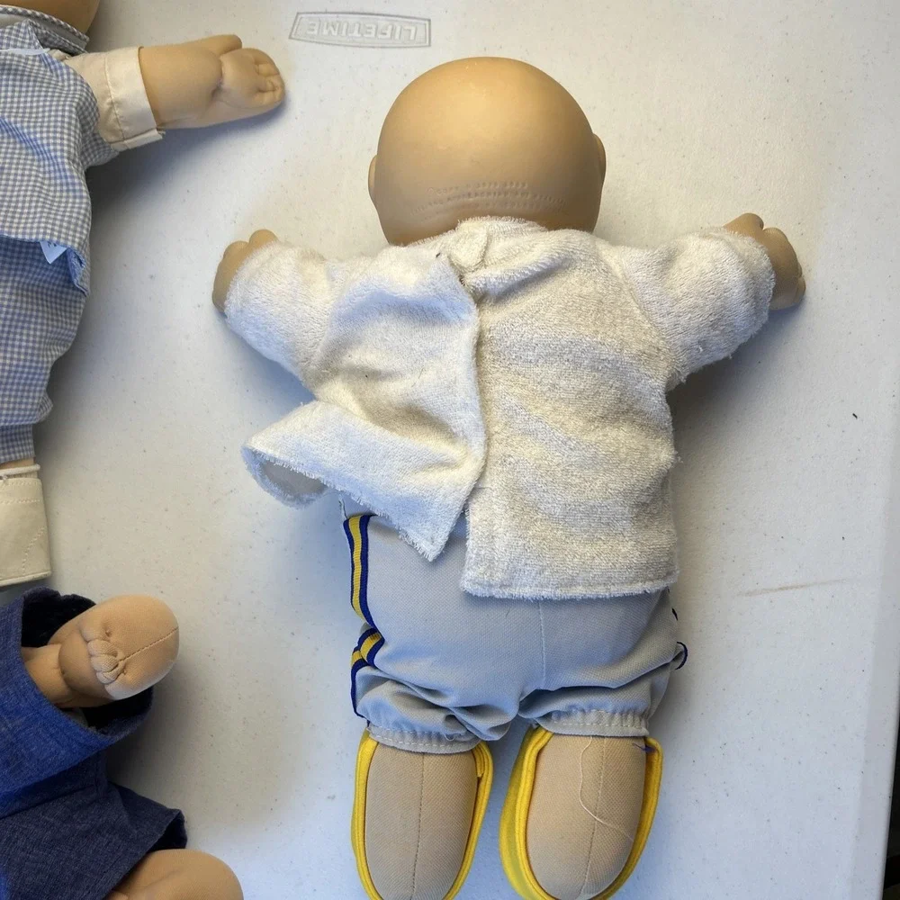 Cabbage Patch Kids Bald Baby Boys Xavier Roberts Vintage 80s Lot Of 3